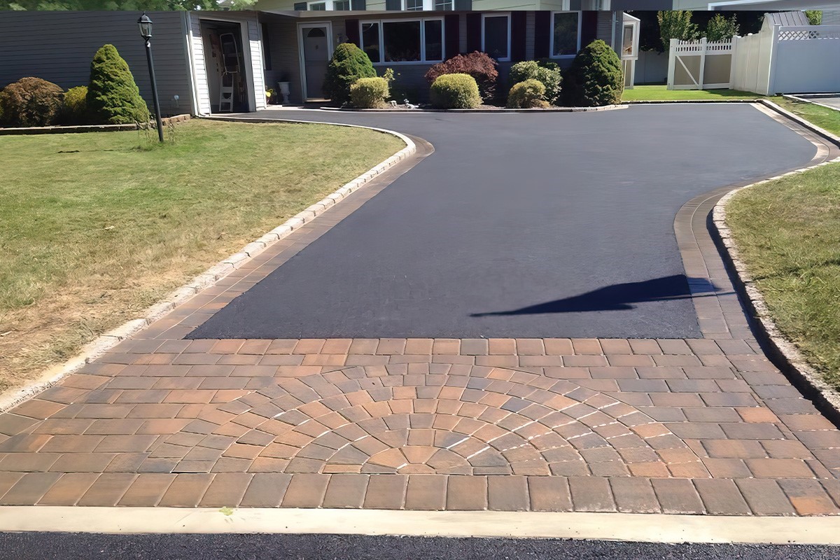 Asphalt paving project by 5Star Paving and Masonry